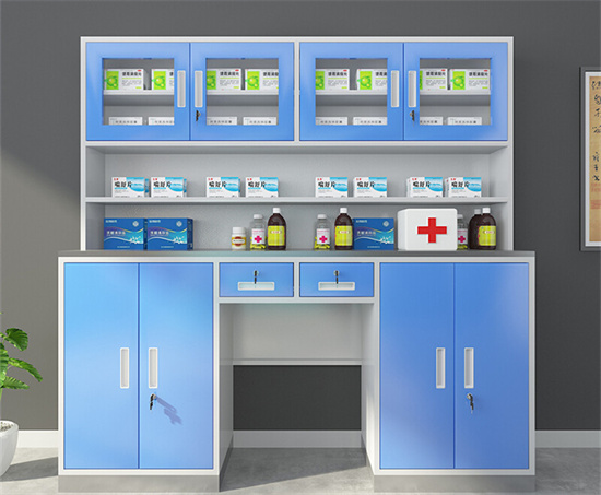 医务治疗室药品配药柜 不锈钢诊治台柜配药柜