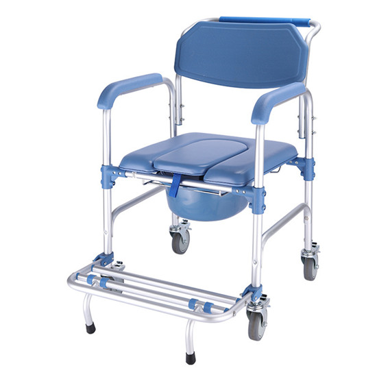 康养机构老年坐便椅护理车 疗养院坐便椅洗澡凳厕所椅缩略图