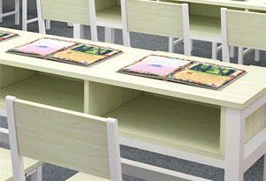 双人课桌椅—双人学生课桌椅—双人学生课桌椅定制细节图