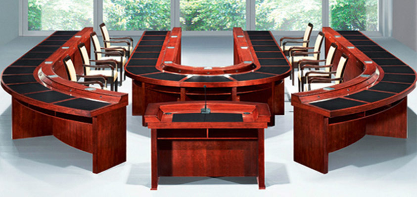 会议桌报告厅-报告厅会议桌尺寸细节图