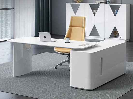 經理辦公室烤漆班臺1.4米2.4米 L型大班臺辦公桌