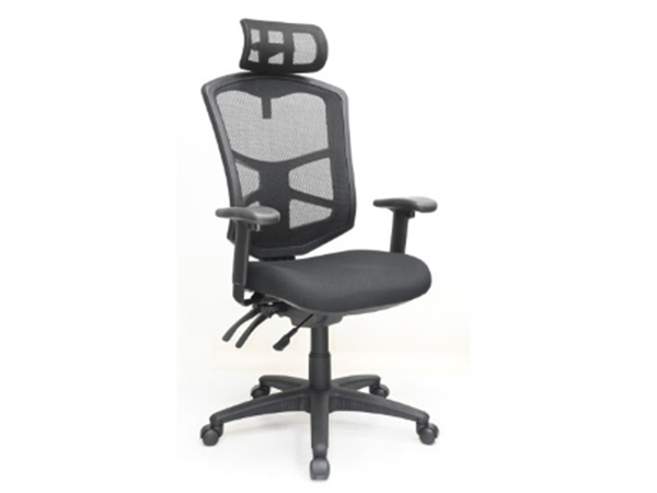 金皇人体工学办公椅扶手可调节  W90DH金皇人体工学电脑椅腰托支撑