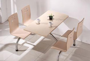 食堂桌椅-食堂餐厅桌椅-食堂餐桌椅定做细节图