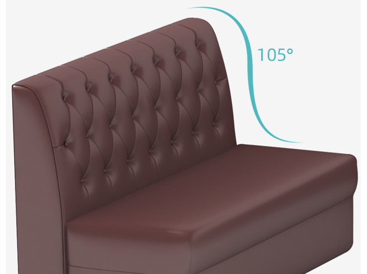 酒吧弧形沙发软包半圆卡座 清吧包厢弧形沙发组合细节图