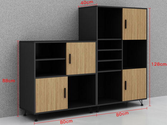 办公室用文件柜—办公室组合办公柜—办公室组合柜尺寸图