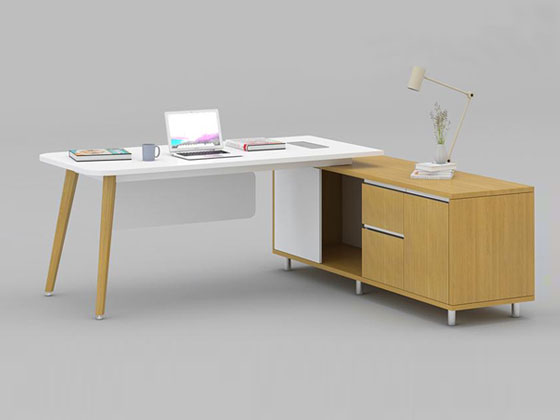 現代簡約辦公桌 板式辦公桌椅組合細節圖