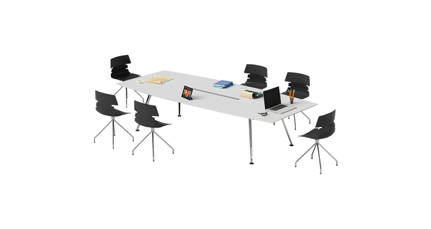 板式会议桌办公桌 商务桌洽谈桌产品场景图