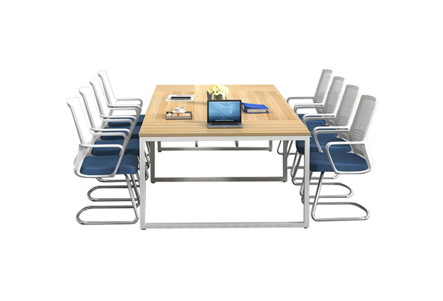簡約式板式會議桌 簡約鋼腳架會議桌