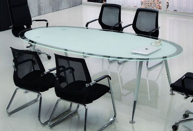 �E�A形�化玻璃桌―�E�A形�化玻璃���h桌