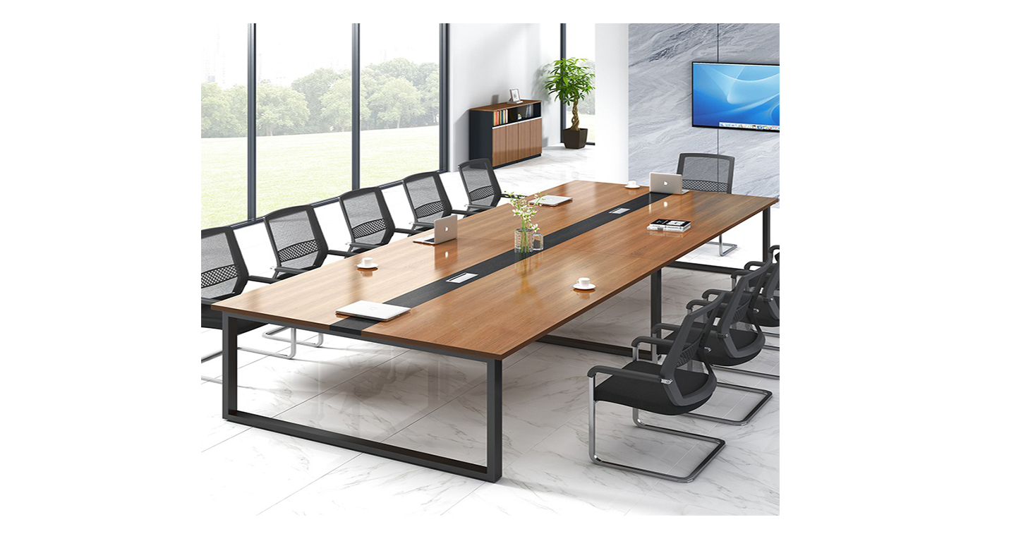 办公会议一体桌_办公桌会议桌一体产品场景图