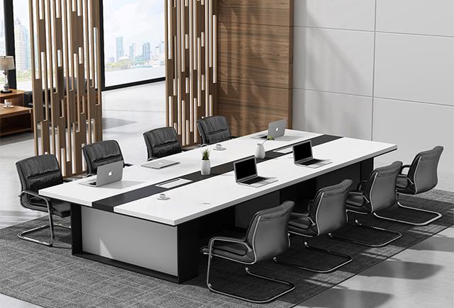 大型会议系统桌_大型会议智能办公桌_大型会议室家具