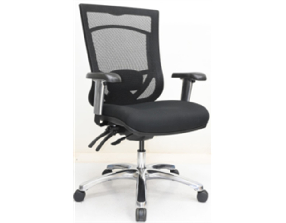 辦公高背轉椅帶腰枕 W973A人體工學辦公室轉椅KGS四級調節