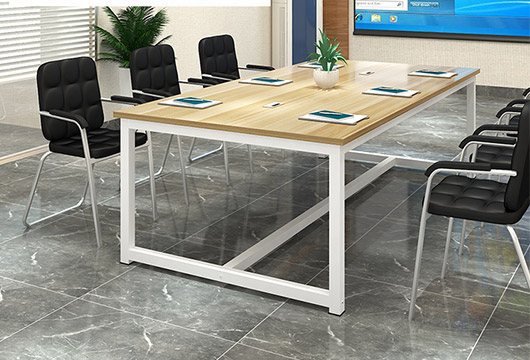 小型会议桌 钢木结合