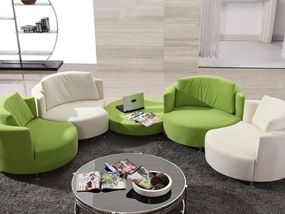 布艺2022世界杯夺冠预测办公室沙发打造艺术气息的休息室